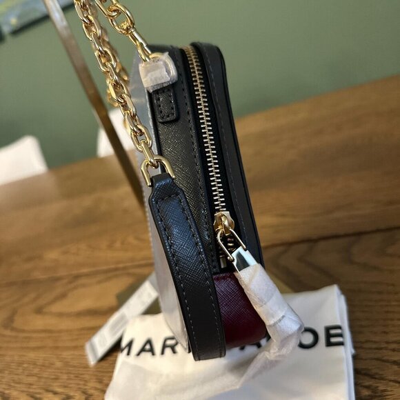 NWT! New Marc Jacobs Hot Shot Crossbody Leather Bag -Silver multi - Picture 4 of 12